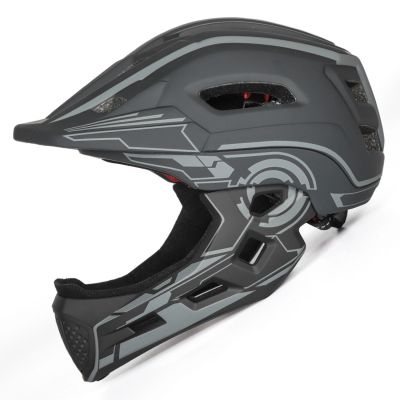 4. Wozinsky Kinder-Integralhelm mit USB-Rücklicht, Größe S – Grau