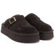 4. Damen-Flip-Flops aus Leder mit Isolierung und schokoladenbraunem Plateau, Big Star UU274697