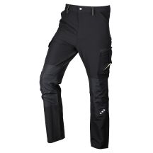 Mix&Match Arbeitshose, 4-Wege-Stretch, Schwarz und Grün, Größe XXXL