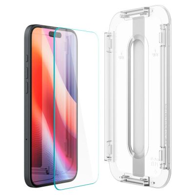 4. Spigen Glas.tR EZ Fit gehärtetes Glas für iPhone 15 / 16 - 2 Stk.