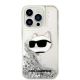 3. Karl Lagerfeld KLHCP14XLNHCS iPhone 14 Pro Max 6,7" Silber/Silber Hardcase Glitter Choupette Head