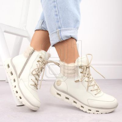5. Rieker W RKR720 isolierte Sportstiefel, weiß