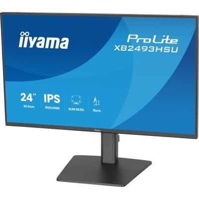 8. iiyama ProLite XB2493HSU-B1 Computermonitor 60,5 cm (23,8") 1920 x 1080 px Full HD LED Schwarz