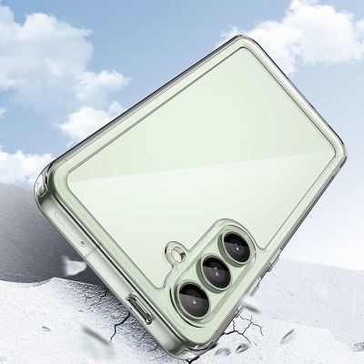 7. Outer Space Case Silikonhülle mit Gelrahmen für Samsung Galaxy S24 FE – transparent