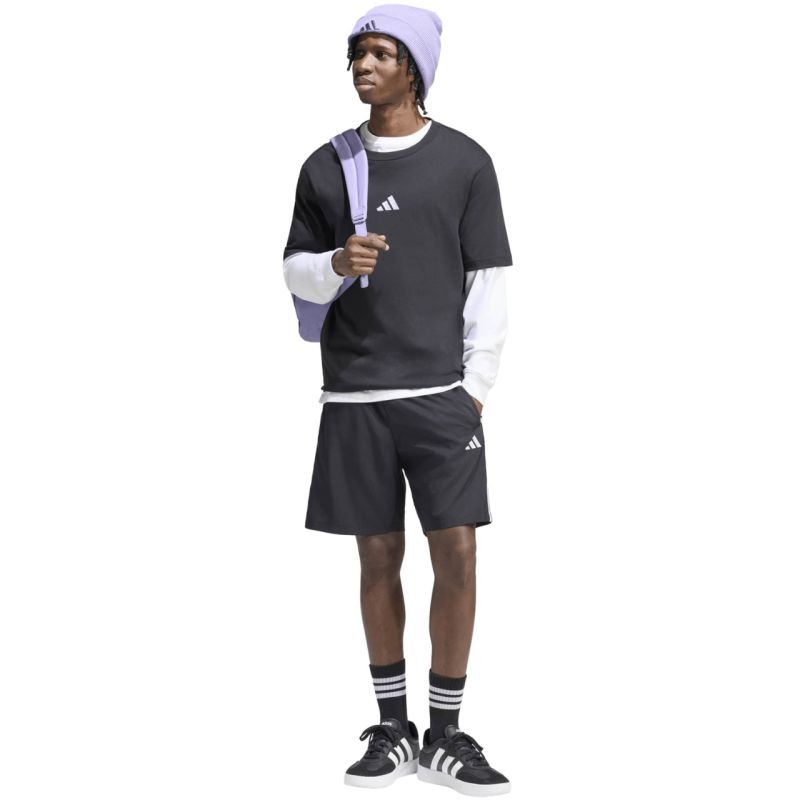 6. adidas Essentials 3-Streifen Chelsea Lite Webshorts für Herren, Schwarz, KY6510