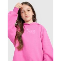 Mädchen-Sweatshirt mit Kapuze, offen, 4F 4FJRAW25TSWSF2439-54S