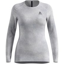 Damen-Thermounterhemd Odlo Active Warm X Pow BL Top Crew Neck L/S – Silver Grey, Größe: M