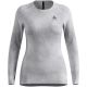 Damen-Thermounterhemd Odlo Active Warm X Pow BL Top Crew Neck L/S – Silver Grey, Größe: M
