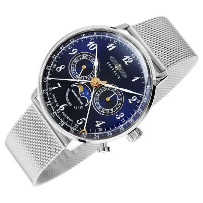 3. Herrenuhr ZEPPELIN LZ129 Hindenburg 7036M-3 + Box