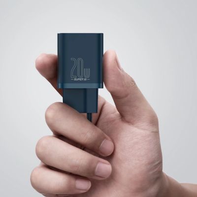 12. Baseus Super Si 1C Schnellladegerät USB Typ C 20 W Power Delivery blau (CCSUP-B03)