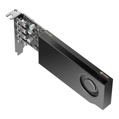 5. PNY NVIDIA A400 4 GB GDDR6 64-Bit, Low Profile, PCIe 4.0 x8, Einzelsteckplatz, 4 x Mini DisplayPort 1.4a, 50 W, LP-Blende, kleine Verpackung