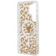 7. Guess IML Leopard Print Dreieckige MagSafe Hülle für Samsung Galaxy S26 Ultra - Braun