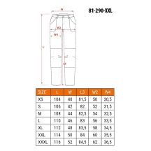 NEO Tools 81-290-XXL Schutzhose Schwarz