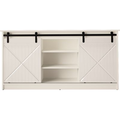 Kommode 160x80x35 GRANERO weiß/weiß glänzend