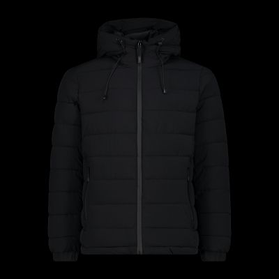 8. CMP Herren Wintersportjacke mit Kapuze, isoliert, schwarz (34K0167/U901)
