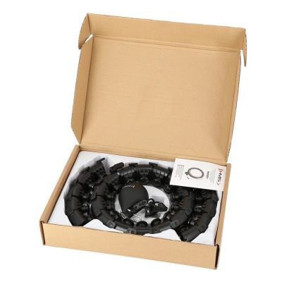 5. Plus Size Hula Hoop HMS HHW12 mit Nieten und Gewicht, schwarz