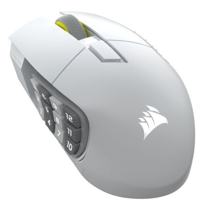 Corsair Scimitar Elite Wireless SE Gaming-Maus – Weiß