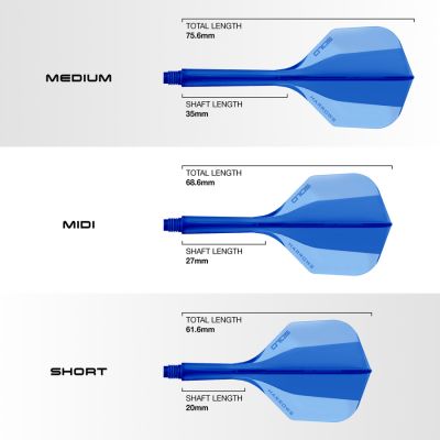 3. Schaft + Feder Harrows Solo - blau