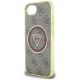 6. Guess IML Metal Glitter 4G Circle Triangle MagSafe Hülle für iPhone 16e - Braun