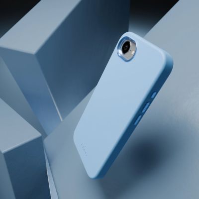 9. Puro Icon Mag Pro MagSafe Silikonhülle für iPhone 16e/17e – Blau