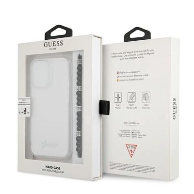 8. Guess GUHCP13XKPSBK iPhone 13 Pro Max 6.7" Transparente Hardcase Black Pearl