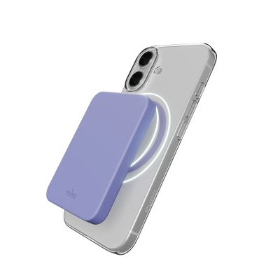3. Puro Lite Mag TPU+PC-Hülle kompatibel mit MagSafe für iPhone 17 – Transparent mit rosa Ring