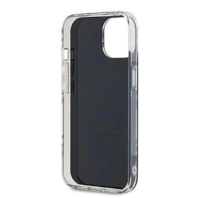 7. DKNY IML Checkered Mono Pattern Hülle für iPhone 15 / 14 / 13 – Schwarz