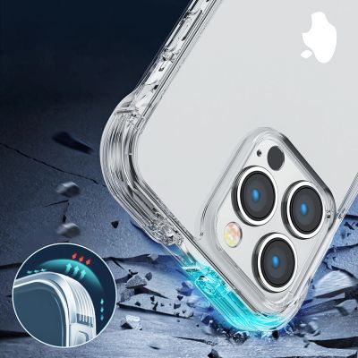 3. Joyroom Defender Series Case Cover für iPhone 14 Plus Armored Hook Cover Stand Clear (JR-14H3)