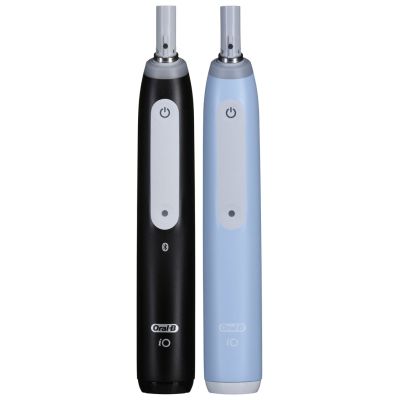 4. Braun Oral-B iO 3 Elektrische Zahnbürste DUO SCHWARZ & BLAU Set