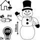 4. AUFBLASBARER, SELBSTAUFBLASENDER SCHNEEMANN ZEW 150 CM LED