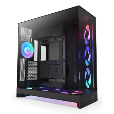 11. NZXT H9 FLOW RGB+ MIDI-TOWER-CASE MIT FENSTER, SCHWARZ