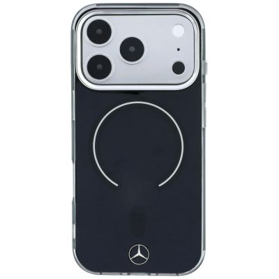3. Mercedes Doppelschicht-MagSafe-Hülle mit ikonischem Logo für iPhone 18 Pro Max / 17 Pro Max – Schwarz