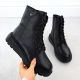 2. Damen-Lederstiefeletten mit schwarzer Plateausohle Rieker 70408-00