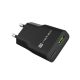 4. NATEC RIBERA GAN SLIM WANDLADEGERÄT 1x USB-A + 1x USB-C 20W SCHWARZ