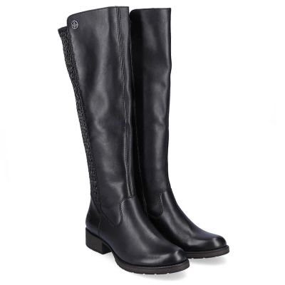 36. Rieker W Z9591-00 schwarze Lederstiefel 