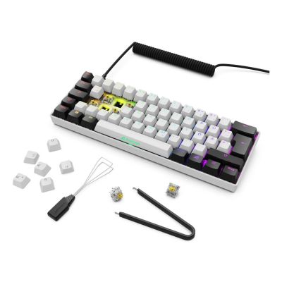 8. Sharkoon Gaming-Tastatur Skiller SGK50S4 Gen2 Weiß und Gelb RGB