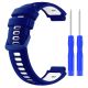 Silikonarmband für Garmin G02 – marineblau und weiß