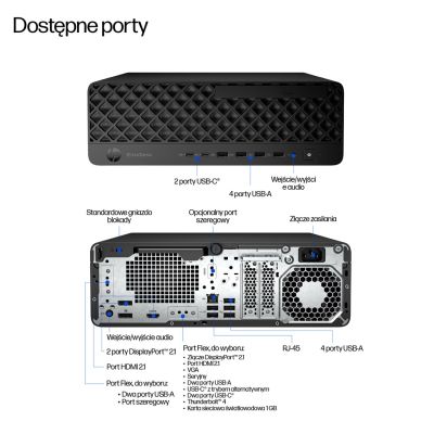 208. HP EliteDesk 8 SFF G1i AI, Intel Core Ultra 5 235, 16 GB DDR5-SDRAM, 512 GB SSD, Windows 11 Pro PC, Schwarz