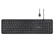 Perixx PERIBOARD-210 Scissor-Tastatur, kabelgebunden, ultraflach, schwarz