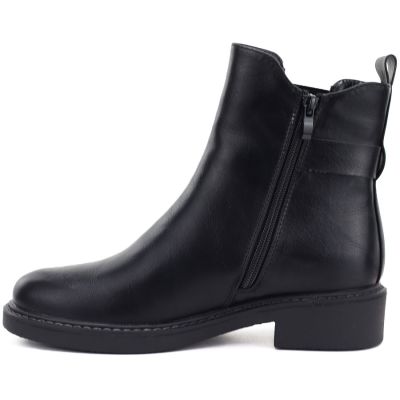 4. Damen-Ankle-Boots, gefüttert, schwarz, M.Daszyński SA252-7