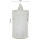 11. Dekorative Kerze, 10,5 cm, transparent, warmweiß, 1 LED