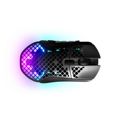 3. Steelseries Aerox 9 Gaming-Maus, beidhändig, RF Wireless + Bluetooth, optisch, 18000 DPI
