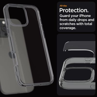 11. Spigen Ultra Hybrid-Hülle für iPhone 16 Pro Max – transparent