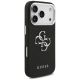 4. Guess Grained Big 4G Classic Logo Hülle für iPhone 17 Pro - Schwarz