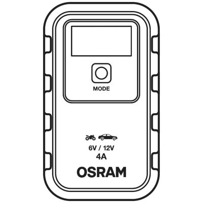 8. BATTERYcharge 904 Ladegerät, Ladespannung: 6/12 V OSRAM, Ladestrom: 4 A, Versorgungsspannung: 230 V, Batterietyp: AGM/Li-Ion/VRLA