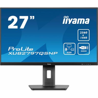 2. iiyama ProLite XUB2797QSNP-B1 Monitor 27" 2560 x 1440 px Wide Quad HD LED Schwarz