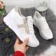 Rieker W N6304-80 weiße Lederkeilschuhe