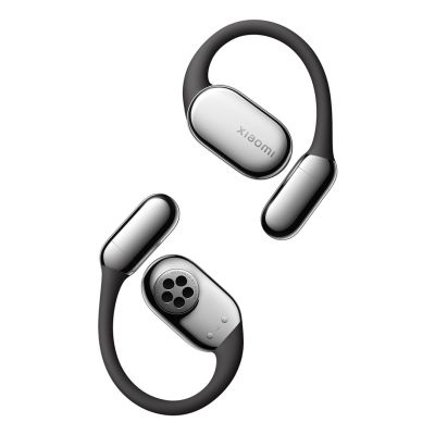 Xiaomi OpenWear Stereo Pro True Wireless Stereo (TWS) On-Ear Bluetooth-Headset für Anrufe und Musik, Schwarz, Silber