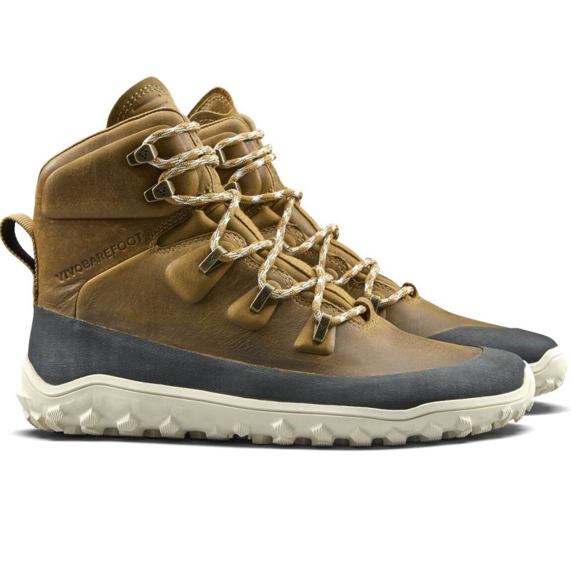 5. Vivobarefoot Tracker Leder AT Wanderschuhe - Hellbraun