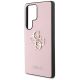 6. Guess Grained Big 4G Logo Small Classic Logo Case für Samsung Galaxy S25 Ultra rosa